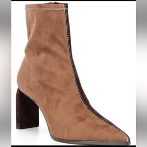 Gianni Bini x Sydney Silverman, Kelsey Two-Tone Stitched Boots